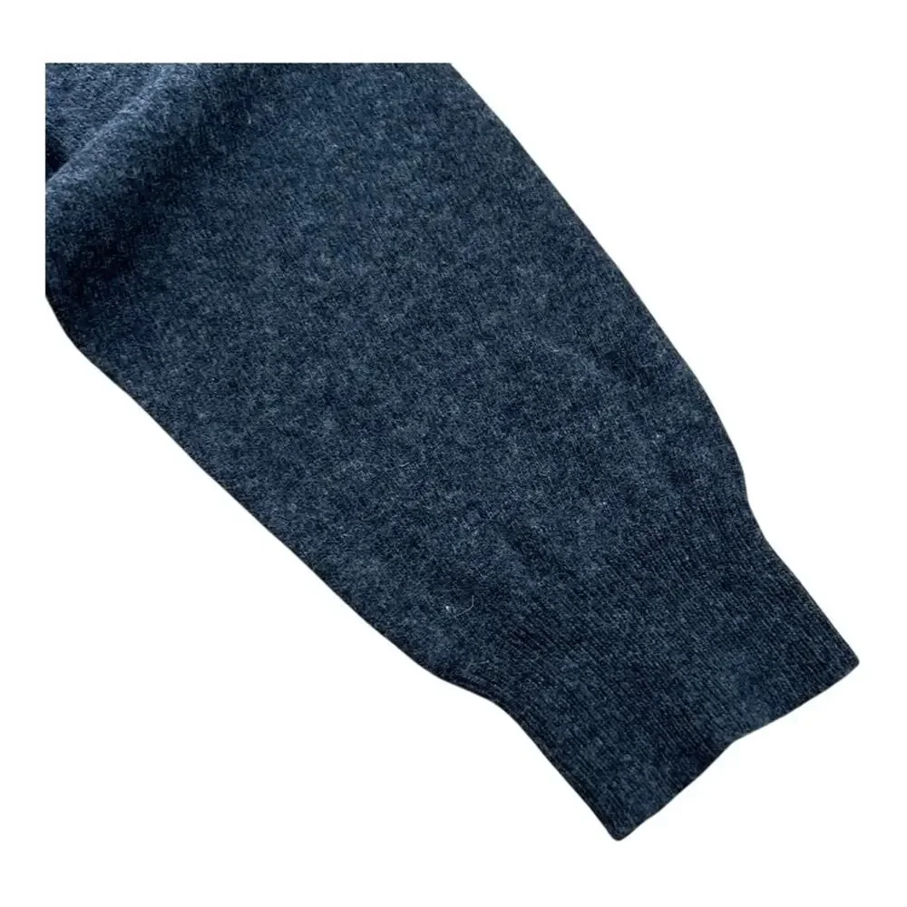 J. Crew Frenchie French Bulldog Dark Gray Sweater Wool Blend XL - Picture 7 of 9